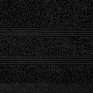 Ręcznik bawełniany z wypukłą bordiurą ALINE 50X90 czarny