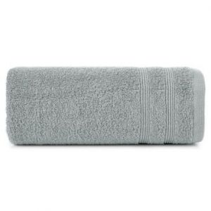 Ręcznik bawełniany z wypukłą bordiurą ALINE 50X90 srebrny