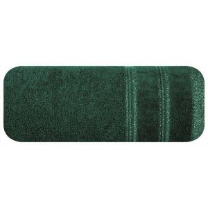 Ręcznik bawełniany frotte z bordiurą GLORY 30X50 ciemny zielony
