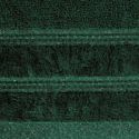 Ręcznik bawełniany frotte z bordiurą GLORY 30X50 ciemny zielony