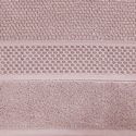 Ręcznik bawełniany z wytłaczaną bordiurą i błyszczącą nicią DANNY 30X50 pudrowy