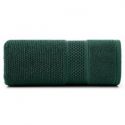 Ręcznik bawełniany z wytłaczaną bordiurą i błyszczącą nicią DANNY 70X140 ciemny zielony