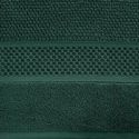 Ręcznik bawełniany z wytłaczaną bordiurą i błyszczącą nicią DANNY 70X140 ciemny zielony
