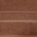 Ręcznik bawełniany z wytłaczaną bordiurą i błyszczącą nicią DANNY 50X90 ceglany