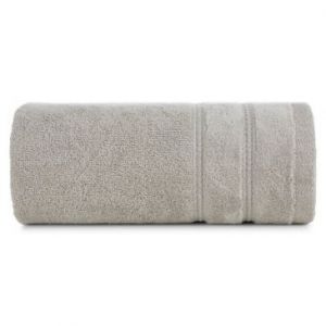 Ręcznik frotte z welurową bordiurą i lśniącą nicią GLORY 50X90 beżowy