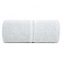 Ręcznik frotte z welurową bordiurą z dodatkiem lśniącej nici IBIZA 30X50 srebrny