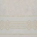 Ręcznik bawełniany z ozdorbną bordiurą KAMELA 50X90 kremowy