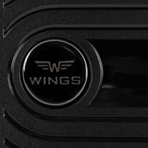 Wings Lapwing Walizka kabinowa S z polipropylenu twarda czarna