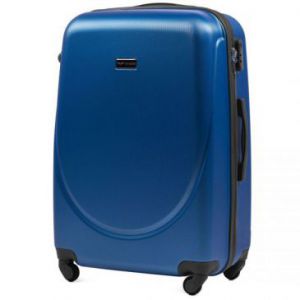 Wings Goose Duża walizka podróżna twarda z ABS L niebieska