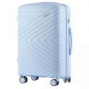 Wings Primrose Średnia walizka podróżna z polipropulenu M pastelowa niebieska
