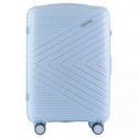 Wings Primrose Średnia walizka podróżna z polipropulenu M pastelowa niebieska