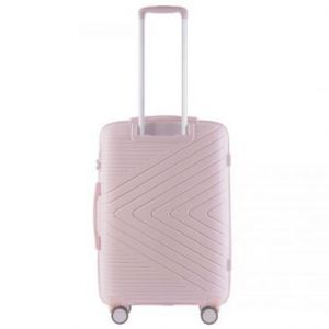 Wings Primrose Średnia walizka podróżna z polipropulenu M pastelowa jasnoróżowa