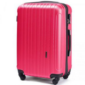 Wings Flamingo Duża walizka podróżna na kółkach L z ABS...