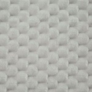 Miękki koc z włókna mikroflano z tłoczeniem CINDY 70X160 biały