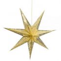 Gwiazda świetlna wisząca lampa witraż duża 75 cm złota