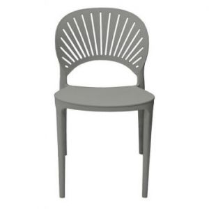 Krzesło ogrodowe plastikowe KEA 46x44x83,6 szare