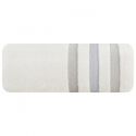Ręcznik frotte z welurową bordiurą GRACJA 70X140 jasnokremowy
