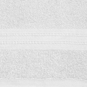 Ręcznik frotte z bordiurą KAYA 30X50 biały