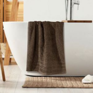 Ręcznik bawełniany z bordiurą RENI 30X50 stalowy