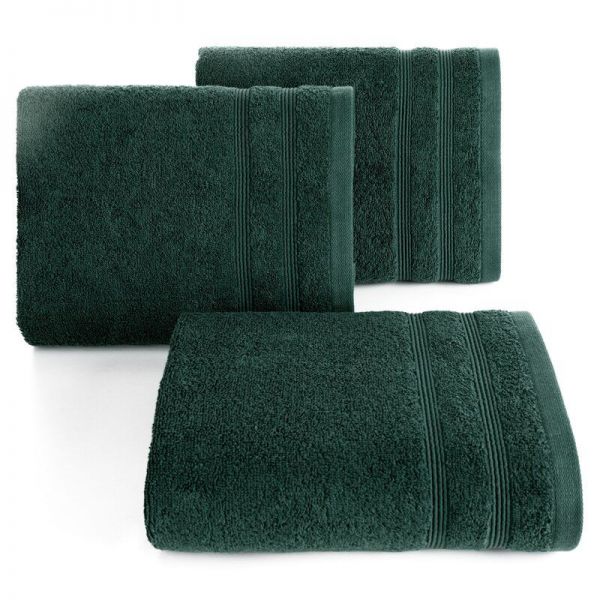 Ręcznik bawełniany z wypukłą bordiurą ALINE 50X90 zielony