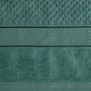 Ręcznik welurowy struktura frotte JESSI 70X140 ciemny zielony