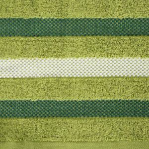 Ręcznik bawełniany frotte z bordiurą GRACJA 70X140 oliwkowy