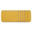 Ręcznik frotte z lśniącą bordiurą FIORE 70X140 musztardowy