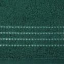 Ręcznik frotte z lśniącą bordiurą FIORE 70X140 ciemny zielony