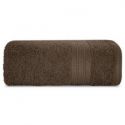 Ręcznik frotte z bordiurą KAYA 30X50 brązowy