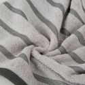 Ręcznik bawełniany w pasy ISLA 50X90 srebrny