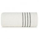Ręcznik frotte z lśniącą bordiurą FIORE 30X50 kremowy
