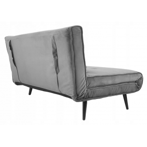 Sofa na nóżkach kanapa rozkładana 101x77 Evita  szary