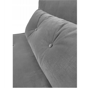 Sofa na nóżkach kanapa rozkładana 101x77 Evita  szary