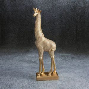 Figurka dekoracyjna żyrafa HARIS 13X8X36 złota