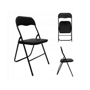 Krzesło składane konferencyjne LEON 43,5x47x79 cm czarne