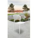 Krzesło ogrodowe plastikowe KEA 46x44x83,6 białe
