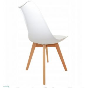 Krzesło skandynawskie EMMA 48x52x82 białe
