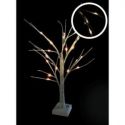 Drzewko ozdobne świąteczne 60cm lampki LED brzoza