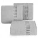 Ręcznik bawełniany z żakardową bordiurą RIVA 30X50 srerbny