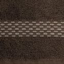 Ręcznik bawełniany z żakardową bordiurą RIVA 50X90 brązowy