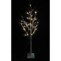Sztuczne drzewko ozdobne świąteczne 120cm lampki LED brzoza