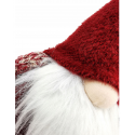 Mikołaj skrzat gnom świąteczny siedzący 70cm czerwony