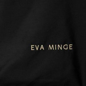 Ekskluzywna pościel z makosatyny z lamówką EVA Minge 160X200 70X80X2 czarna