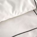 Ekskluzywna pościel z makosatyny z haftem EVA Minge 220X200 70X80X2 biała