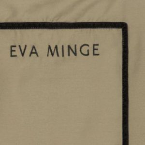 Ekskluzywna pościel z makosatyny z logo EVA Minge 220X200 70X80X2 beżowa
