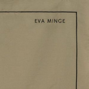 Ekskluzywna pościel z makosatyny z haftem EVA Minge 220X200 70X80X2 beżowa