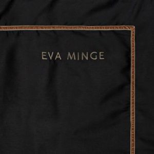 Ekskluzywna pościel z makosatyny z logo EVA Minge 220X200 70X80X2 czarna