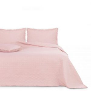 AmeliaHome Narzuta na łóżko MEADORE 200x220 pudrowo różowa