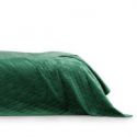 AmeliaHome Narzuta na łóżko LAILA Velvetowa 170x210 butelkowa zieleń