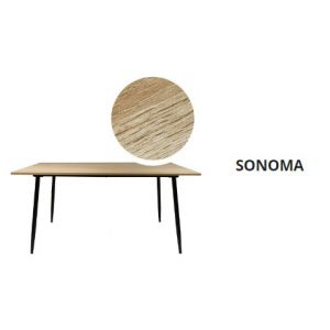 Stół prostokątny do jadalni kuchni IVO 160x90x75 Sonoma